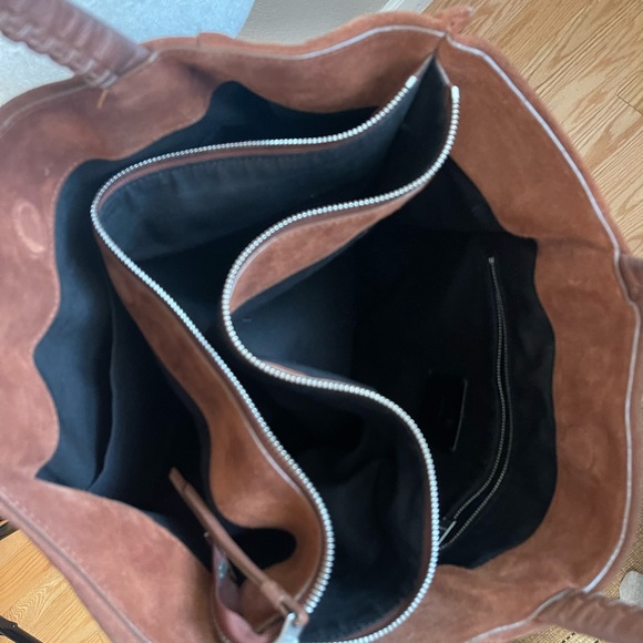 All Saints large suede tote bag - Picture 11 of 13